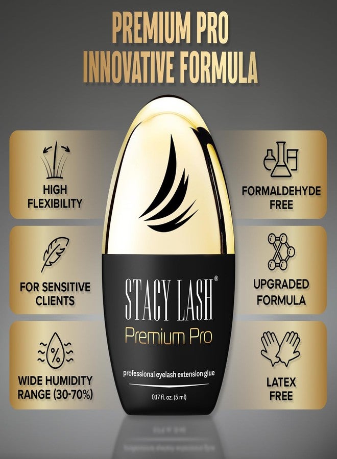 STACY LASH Premium Pro Eyelash Extension Glue 0.17fl.oz/5ml / 0.3 Sec Drying time/Retention – 7 Weeks/Professional Extra Strong Black Lash Adhesive/Lash Tech Supplies - Image 4